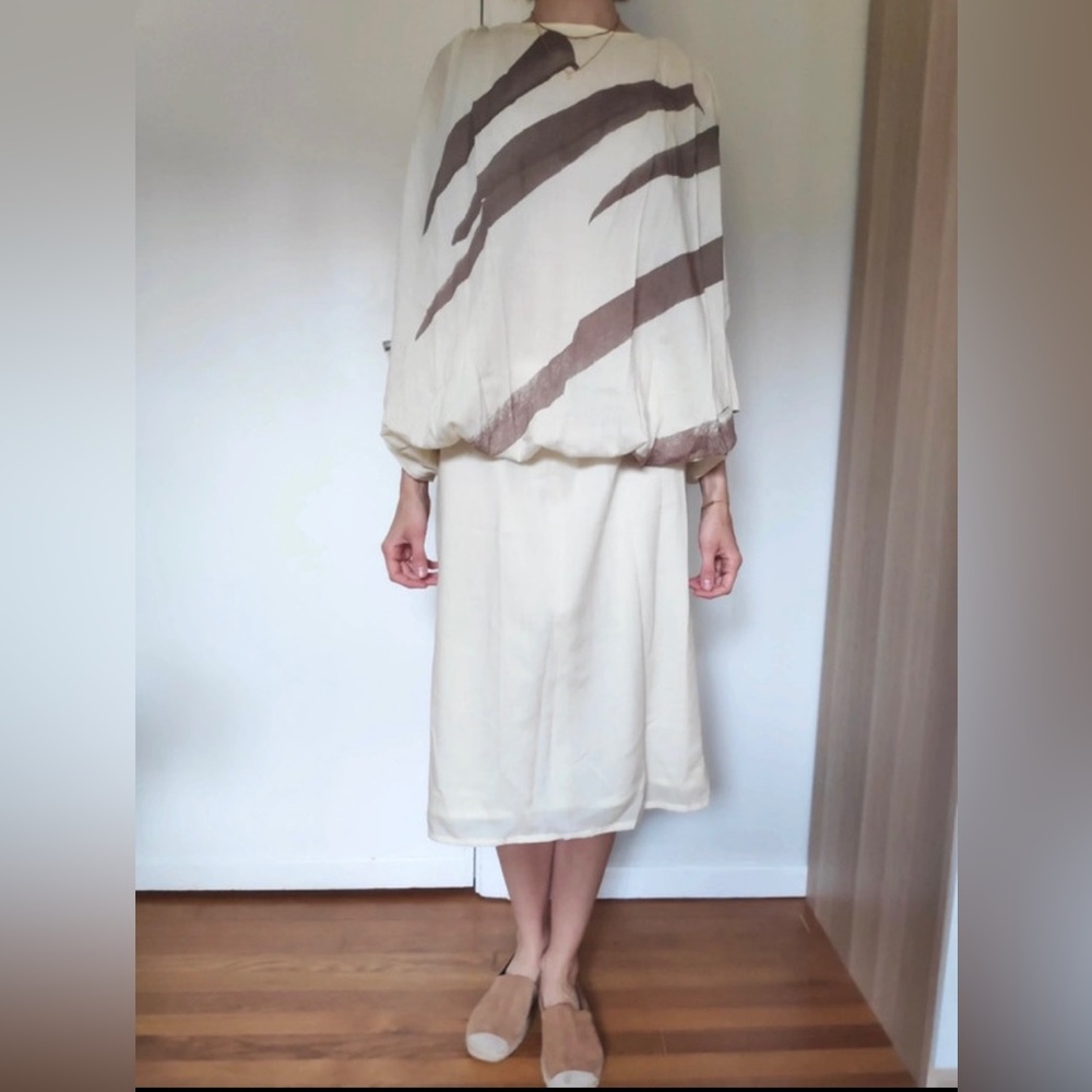 Vintage 1970’s Vuokko Elastic waist dress - Size small